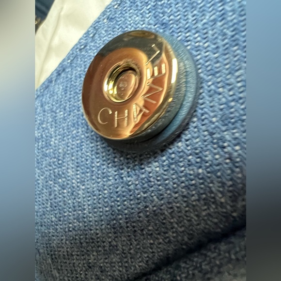 CHANEL CC denim Double Zip Vanity Case - Picture 7 of 14